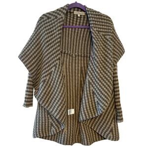 Lineamaglia Wool Alpaca Stripe Cardigan Sweater Size M